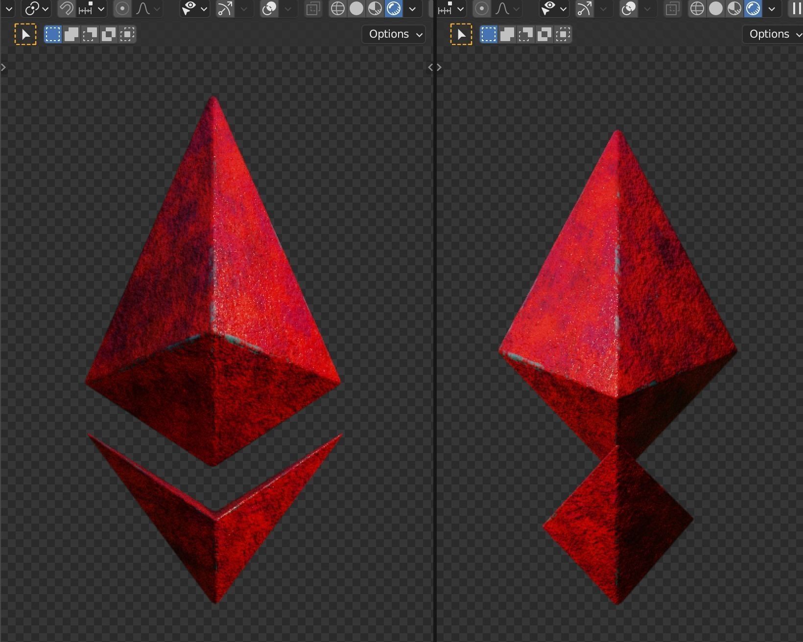 ethereum model logo Free 3D model_2