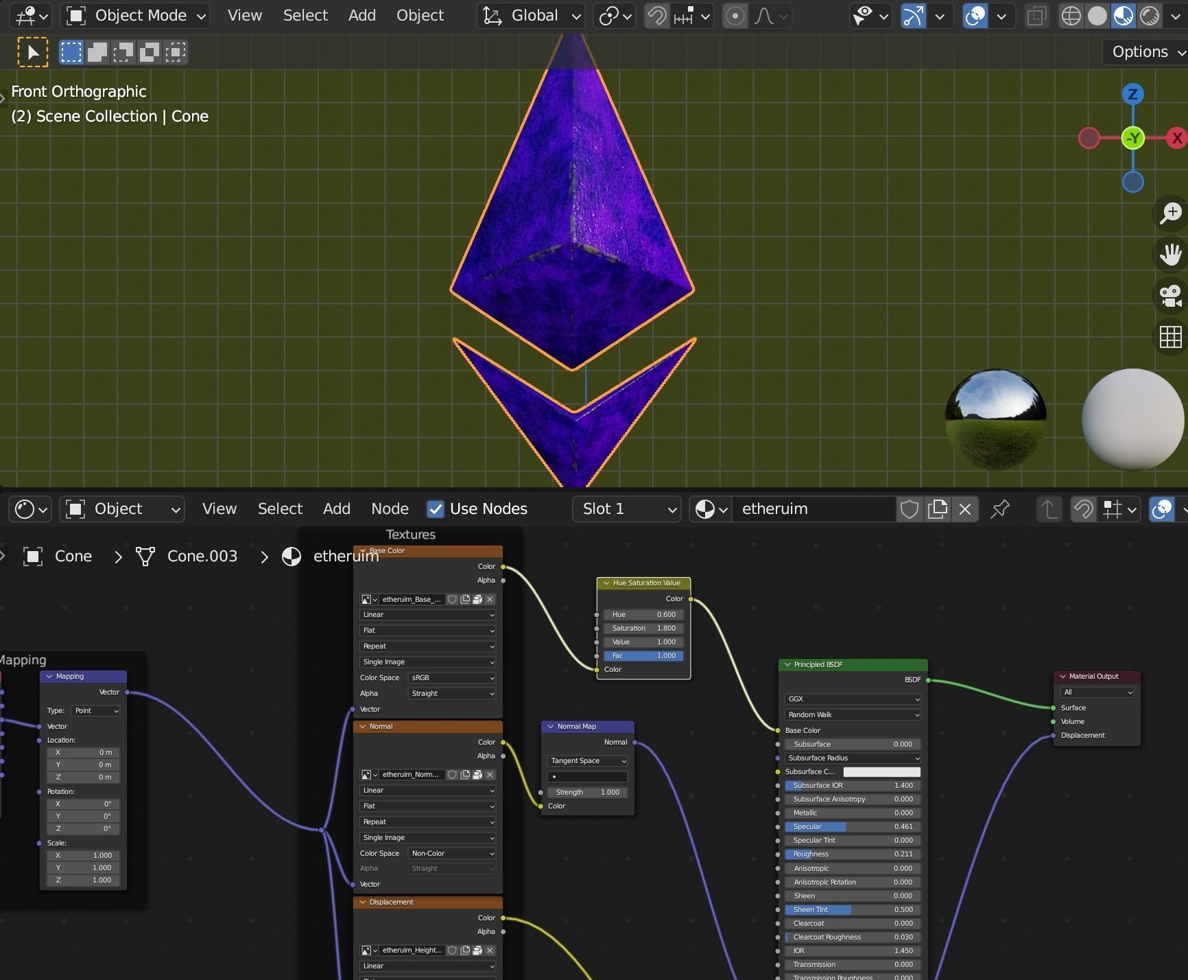 ethereum model logo Free 3D model_3