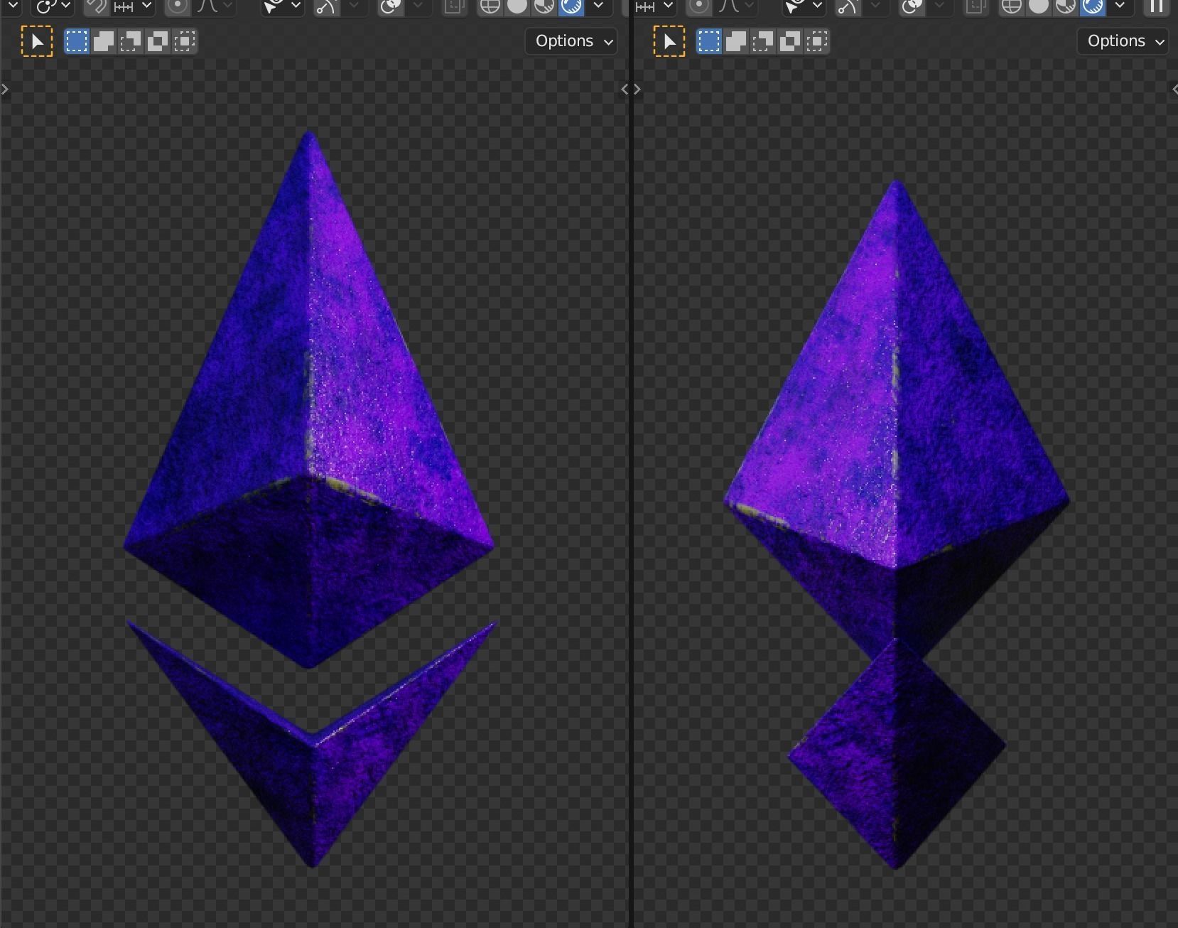 ethereum model logo Free 3D model_1