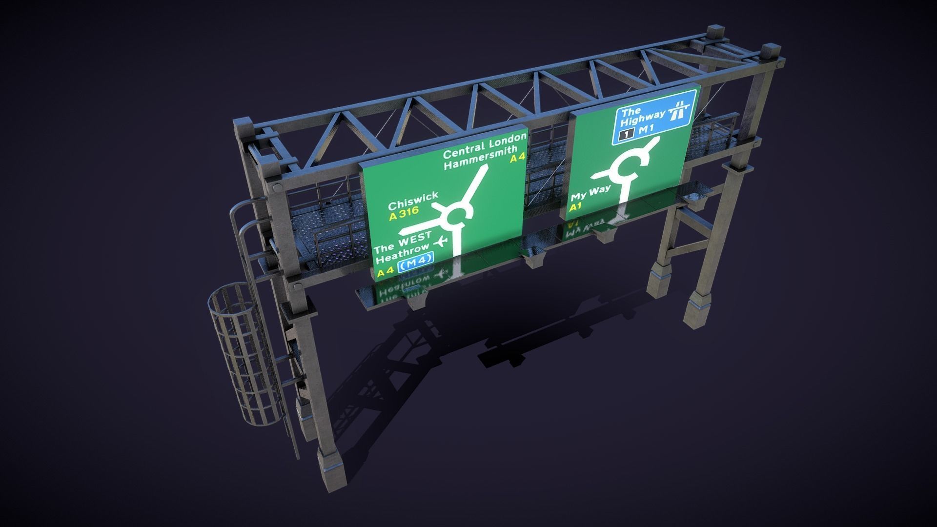 Ramp indicator 3D model_4