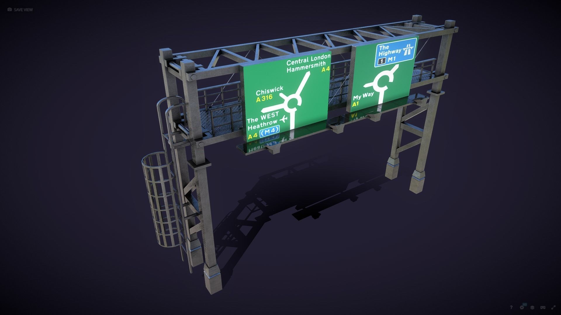 Ramp indicator 3D model_2