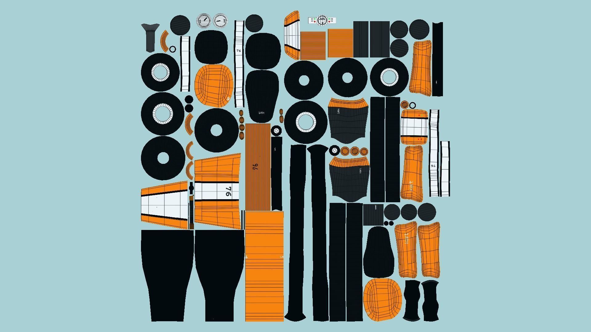 10 Cartoon Kart I Collection - Vehicle Racing Design _68