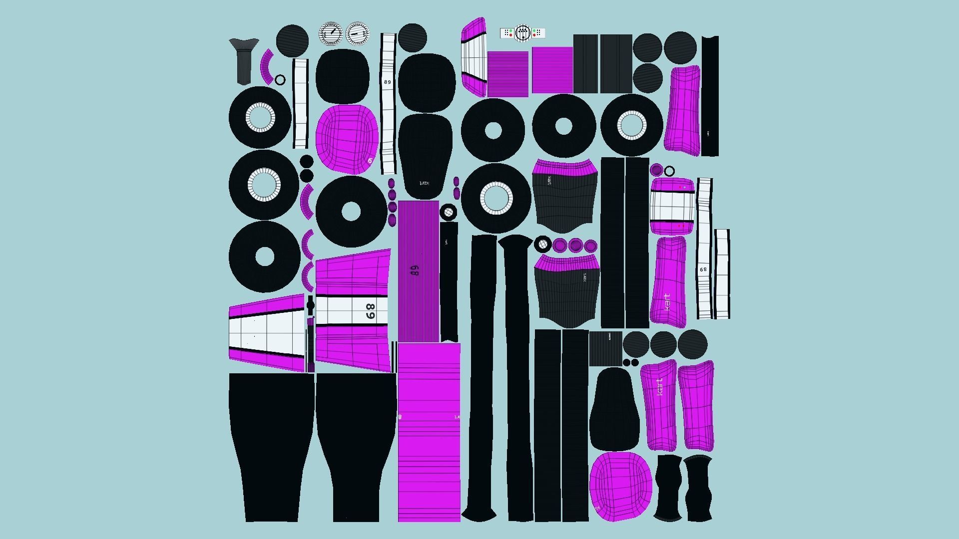 10 Cartoon Kart I Collection - Vehicle Racing Design _74