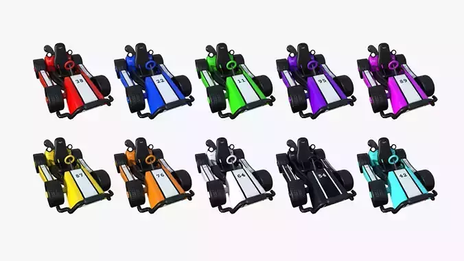 10 Cartoon Kart I Collection - Vehicle Racing Design 