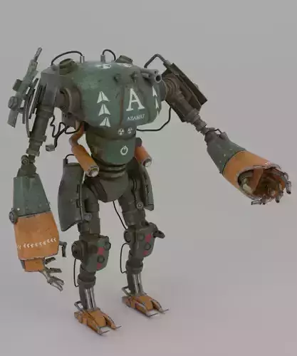 robot with arms and legs