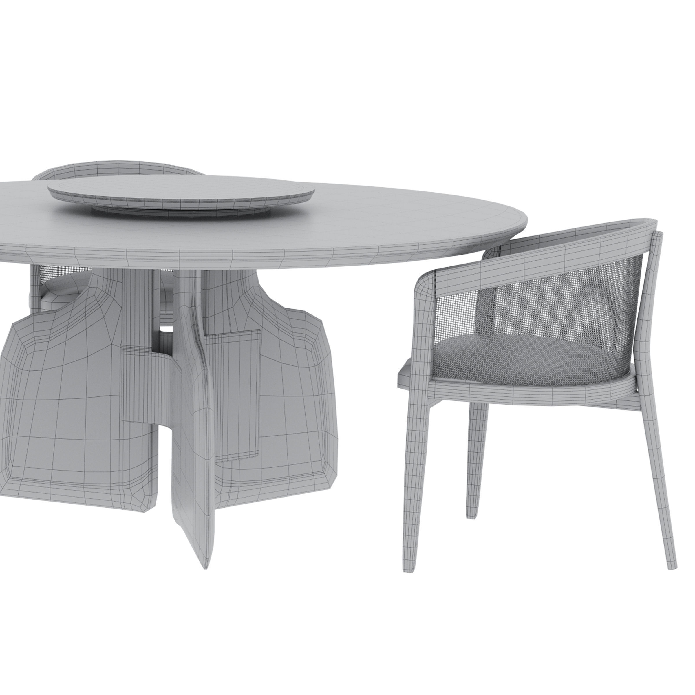 table ASTER chair Cordelia by Enne 3D model_4