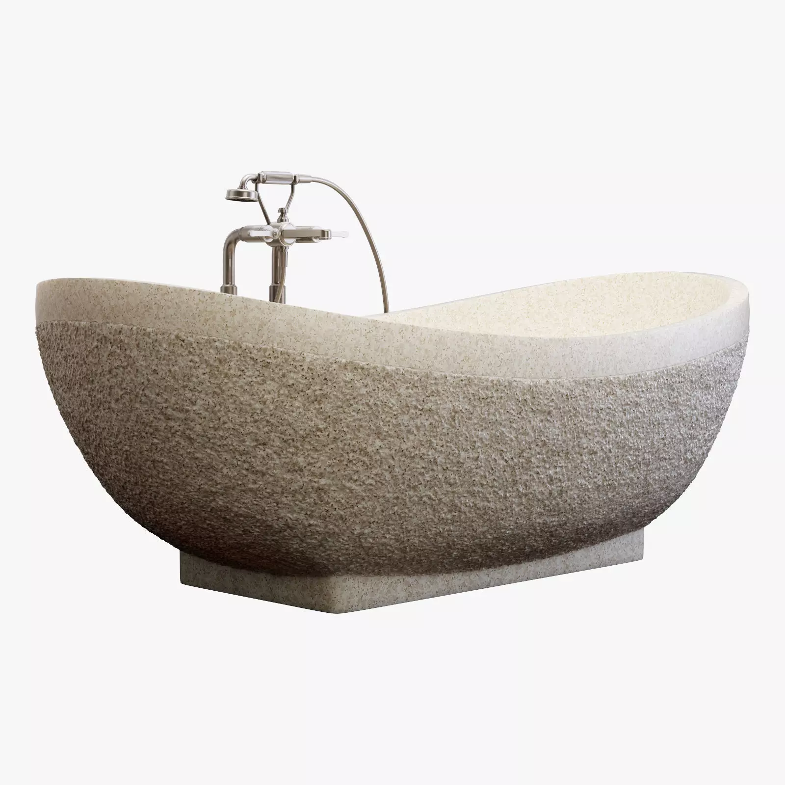 Spiritofstone terrazzo old boat white 3D model
