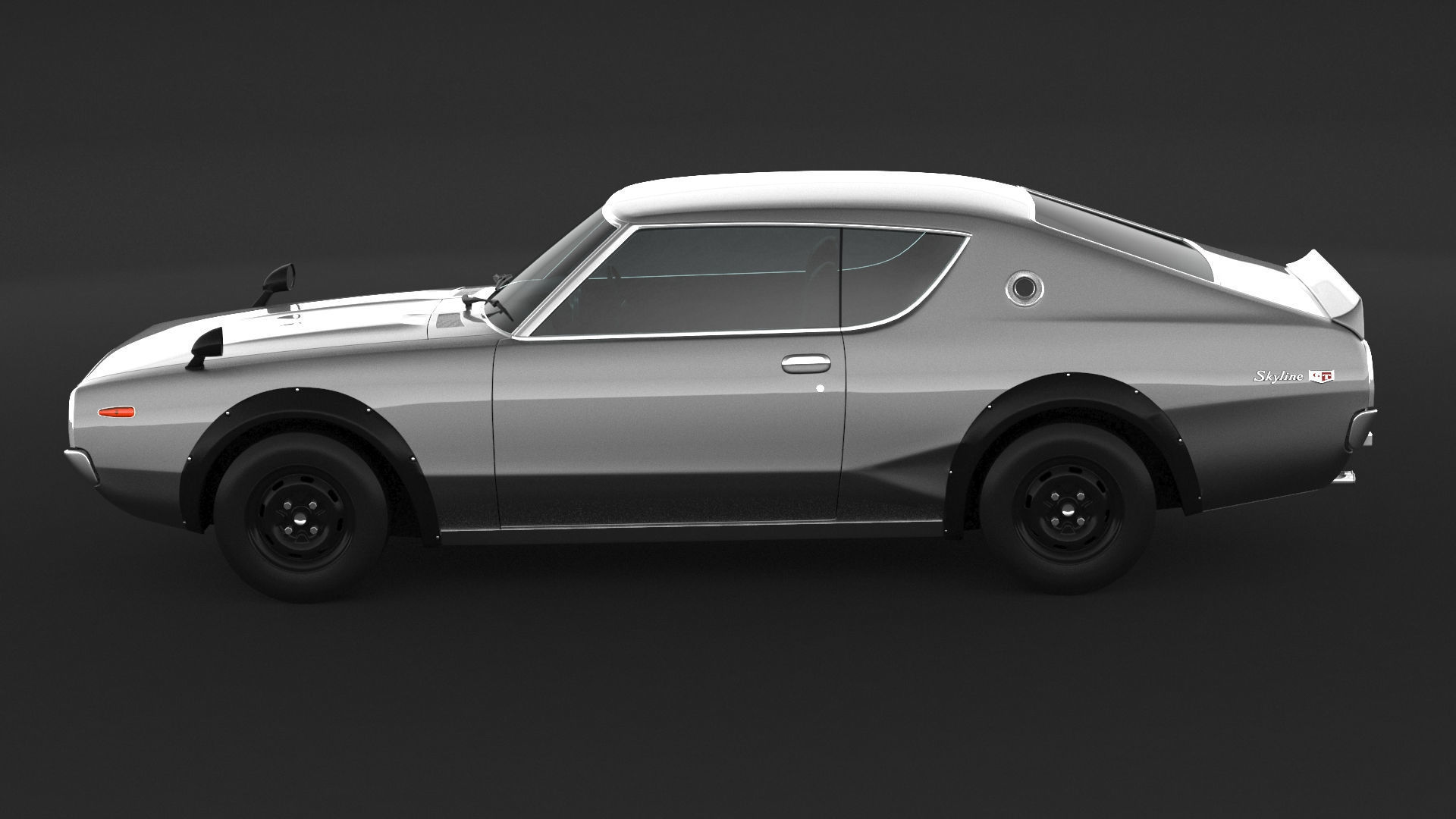 Nissan Skyline GT-R KPGC110 3D model_4