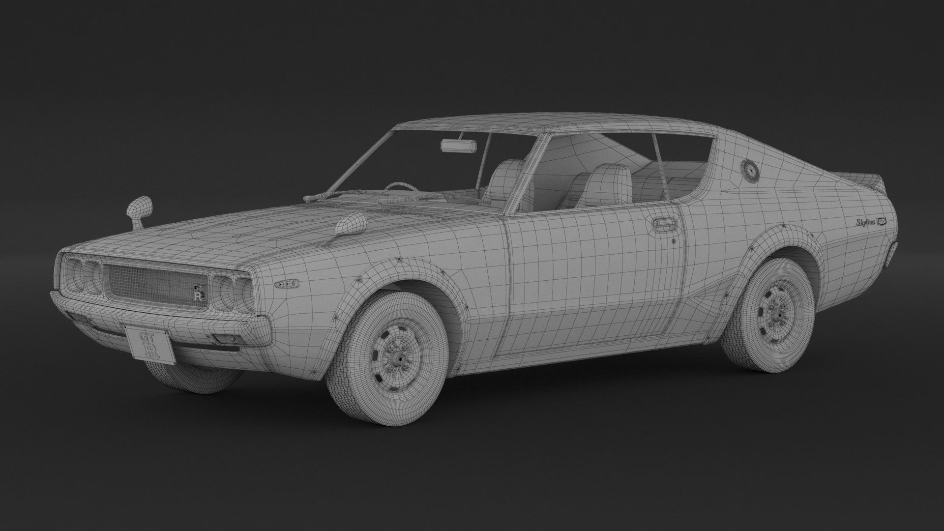 Nissan Skyline GT-R KPGC110 3D model_7