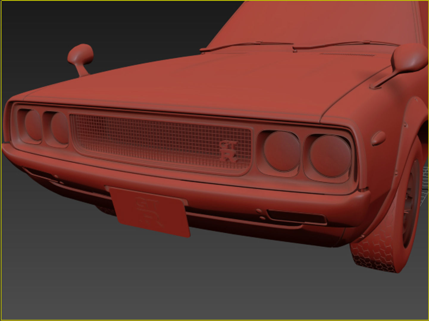 Nissan Skyline GT-R KPGC110 3D model_10