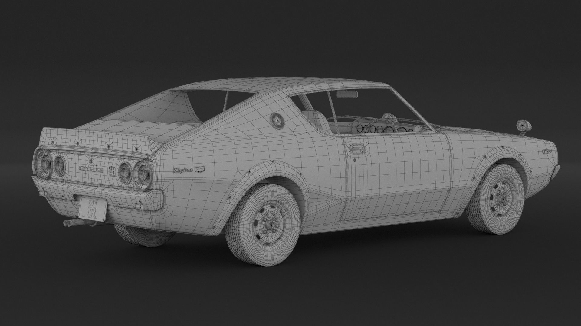 Nissan Skyline GT-R KPGC110 3D model_8