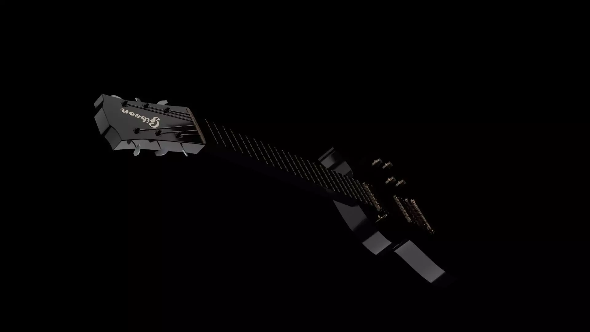 Les Paul Electro Guitar Free 3D model