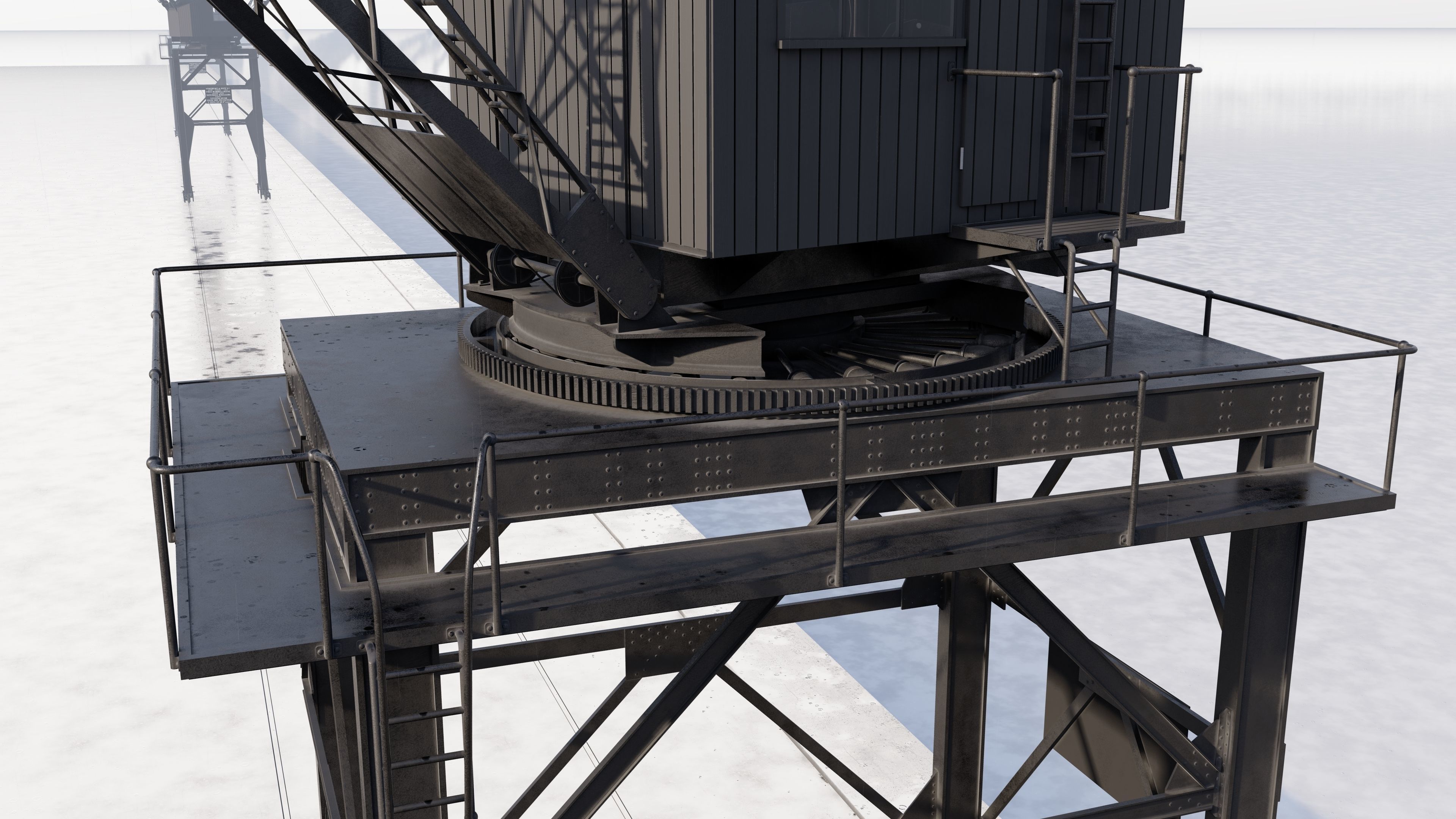 Southampton Crane 3D model 3D model_7