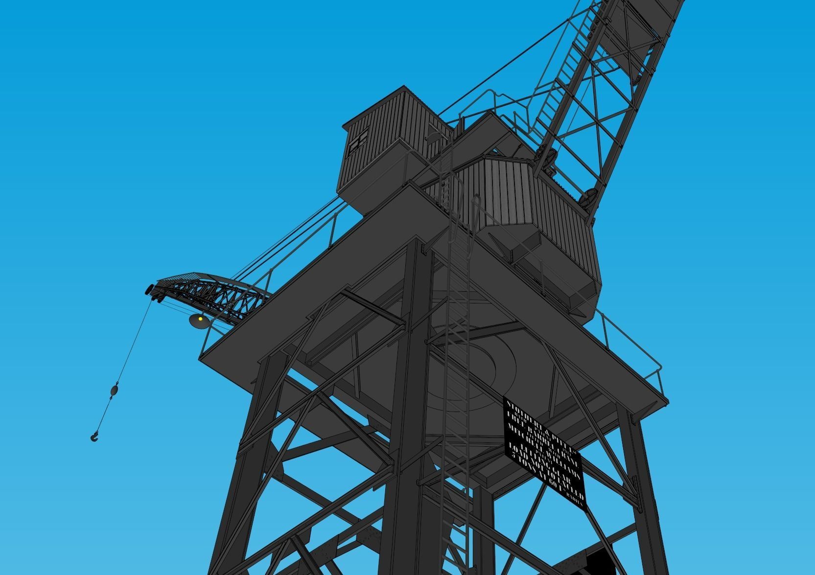Southampton Crane 3D model 3D model_47