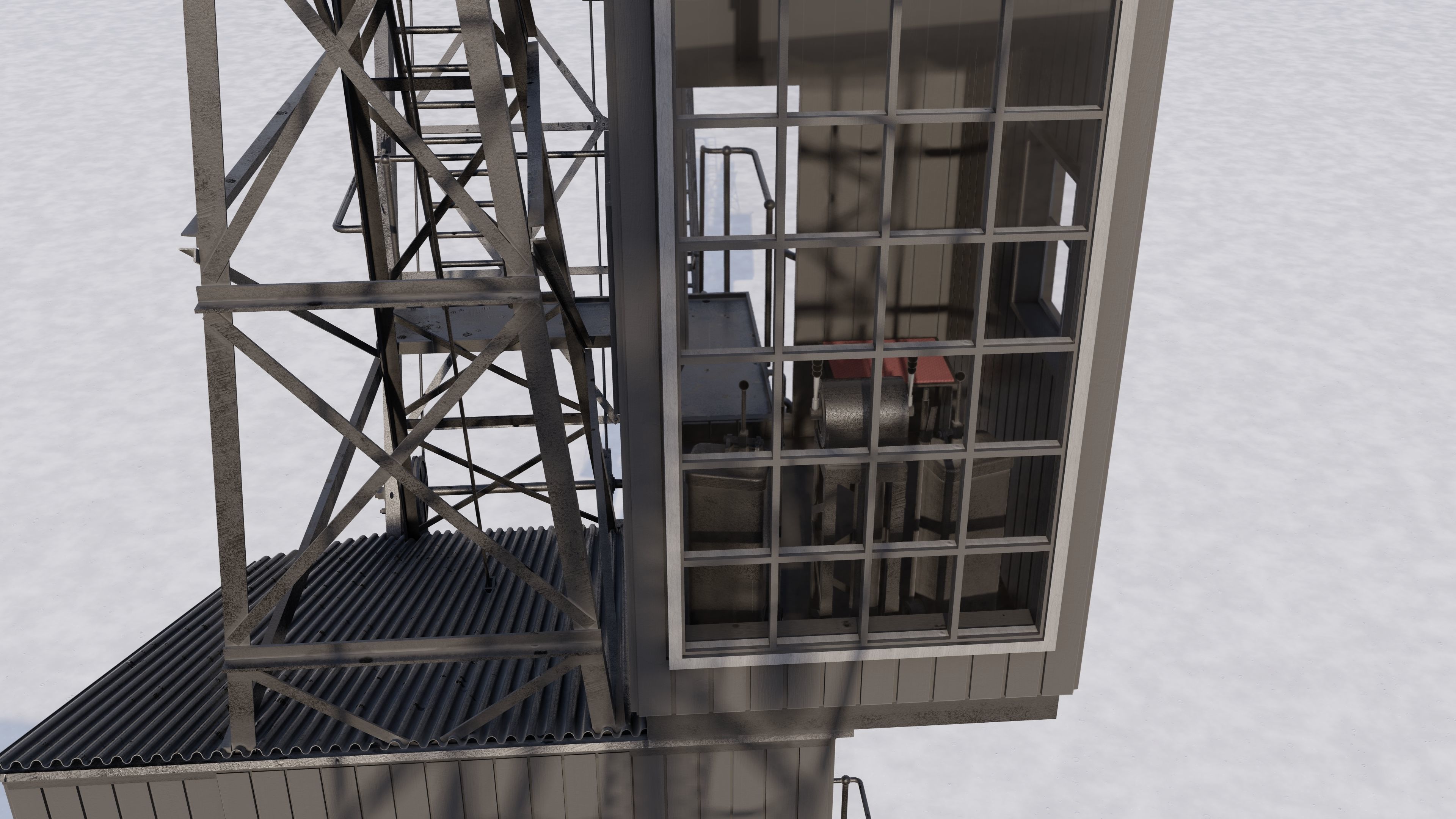 Southampton Crane 3D model 3D model_11