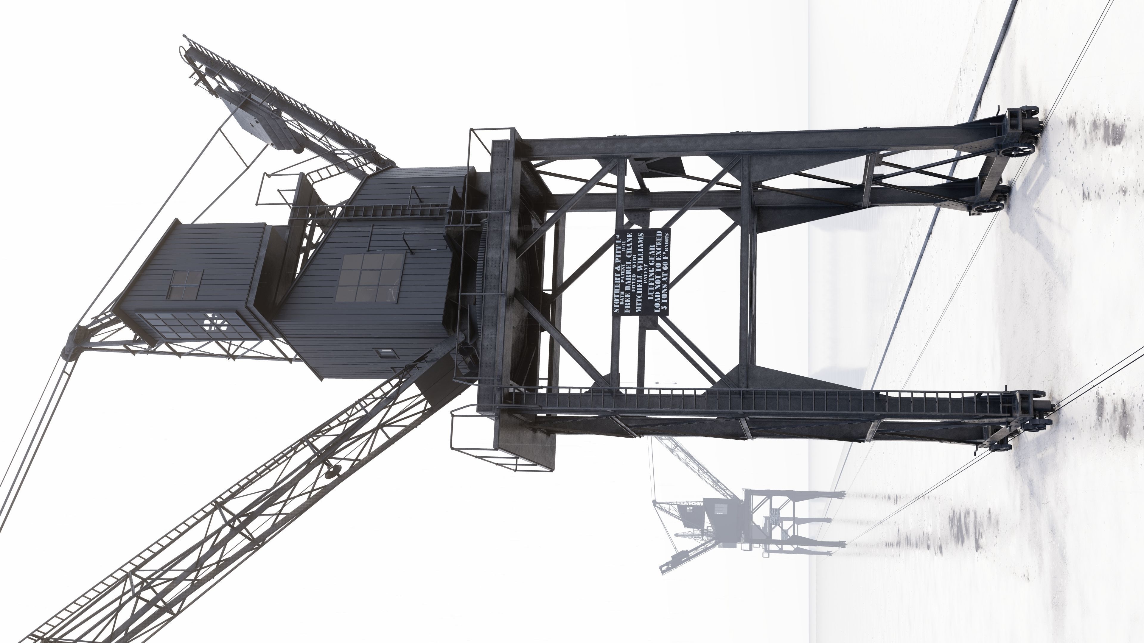 Southampton Crane 3D model 3D model_3