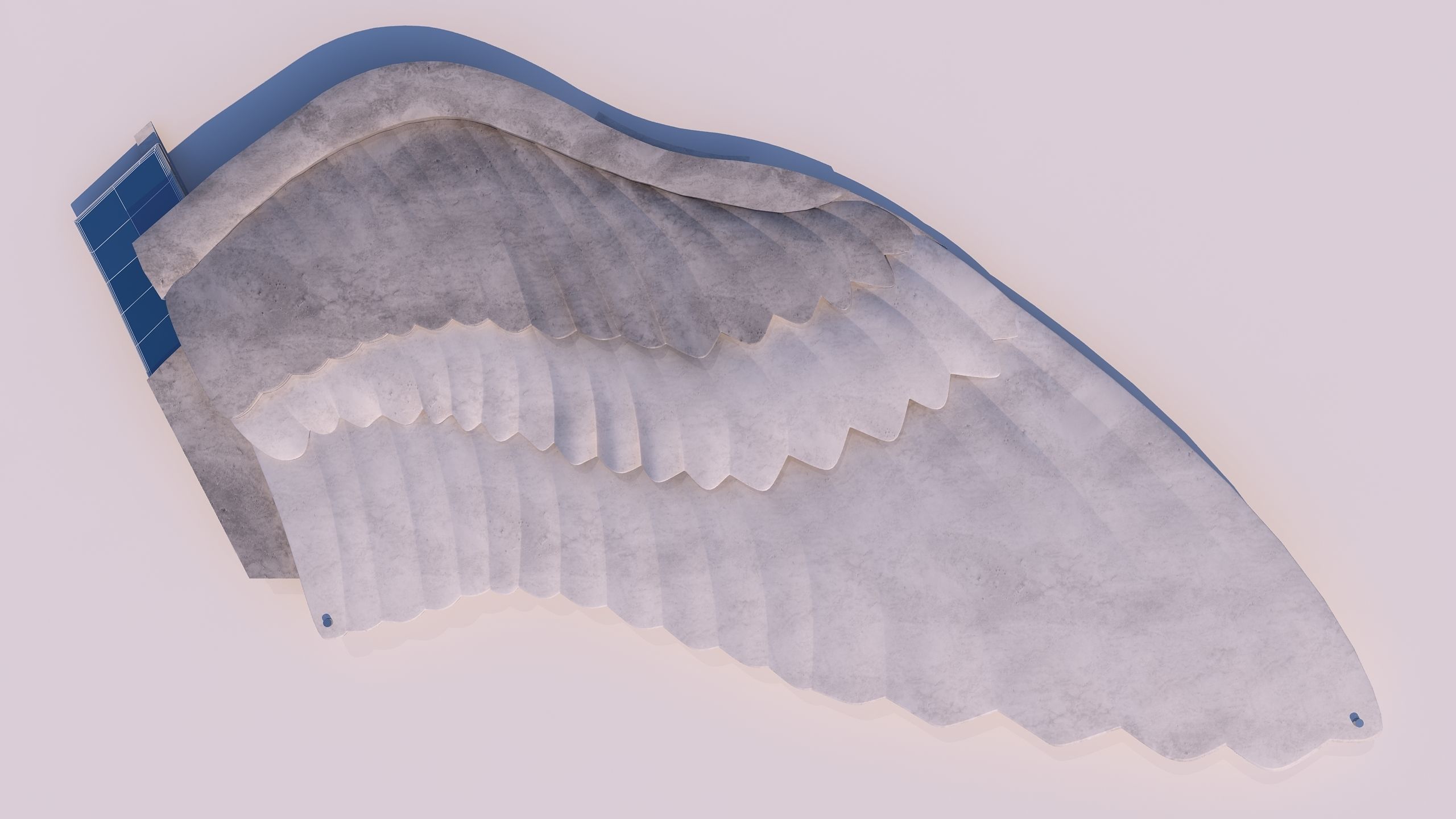 0127 - Bird Wing Building 3D model_7