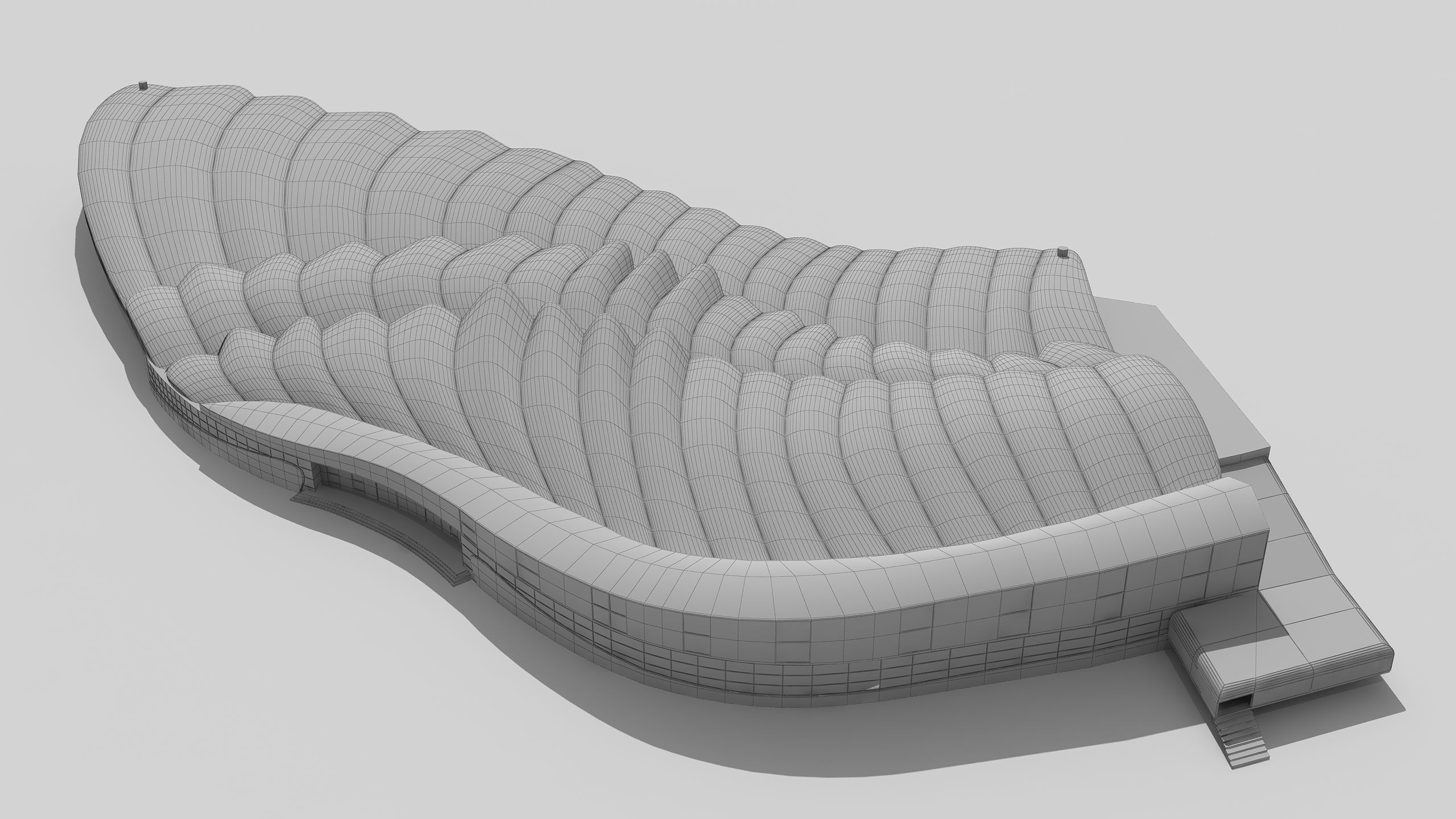 0127 - Bird Wing Building 3D model_13