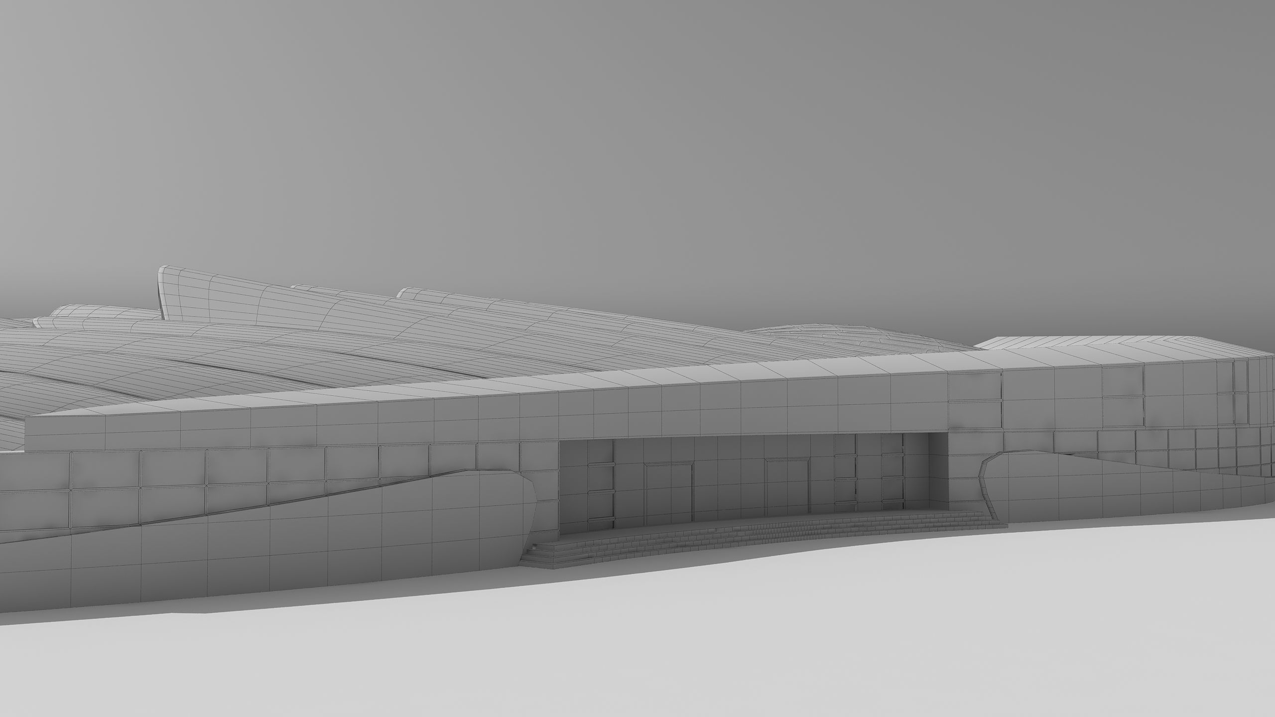 0127 - Bird Wing Building 3D model_17