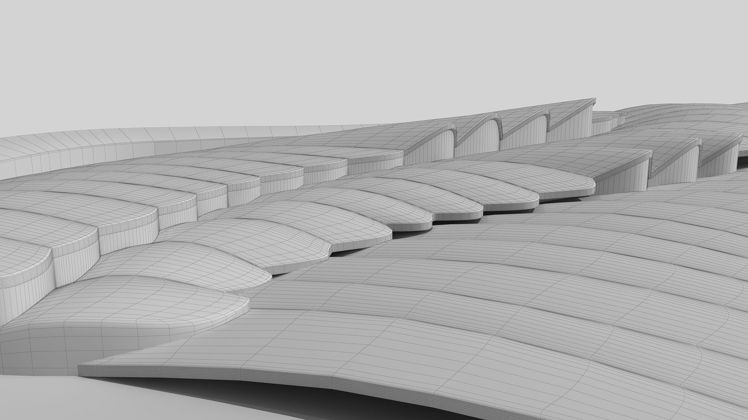 0127 - Bird Wing Building 3D model_22