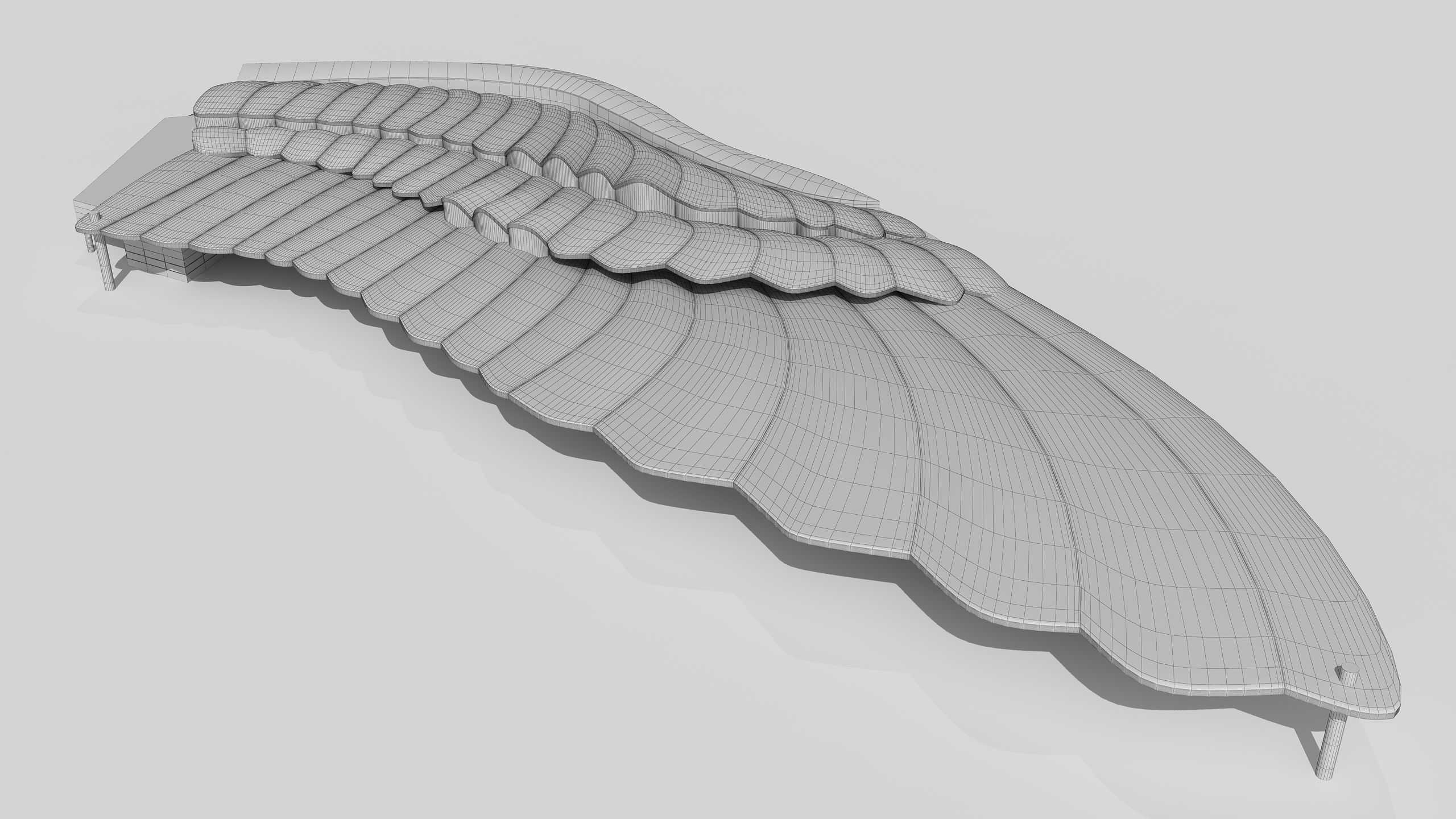 0127 - Bird Wing Building 3D model_12