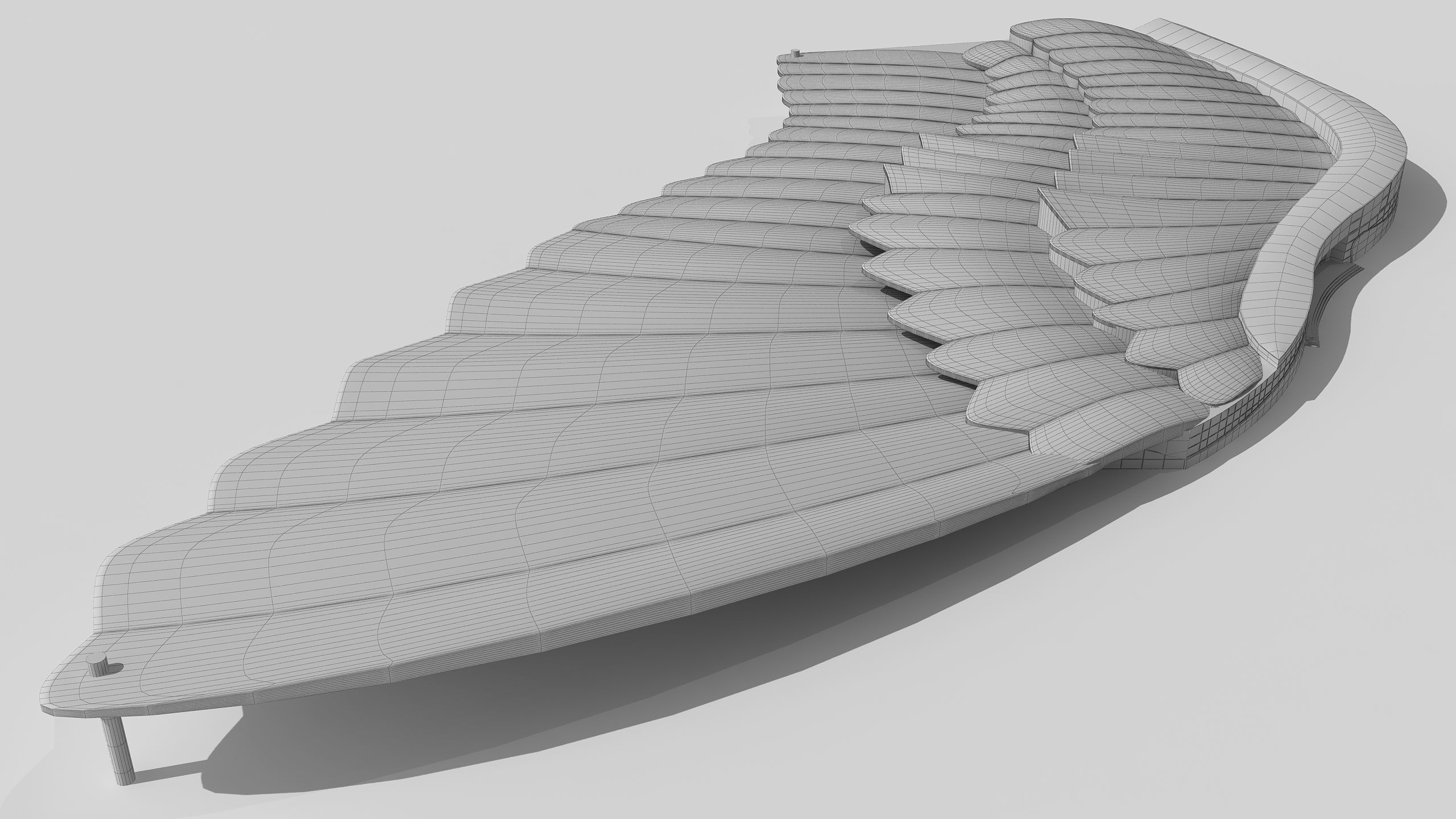 0127 - Bird Wing Building 3D model_16