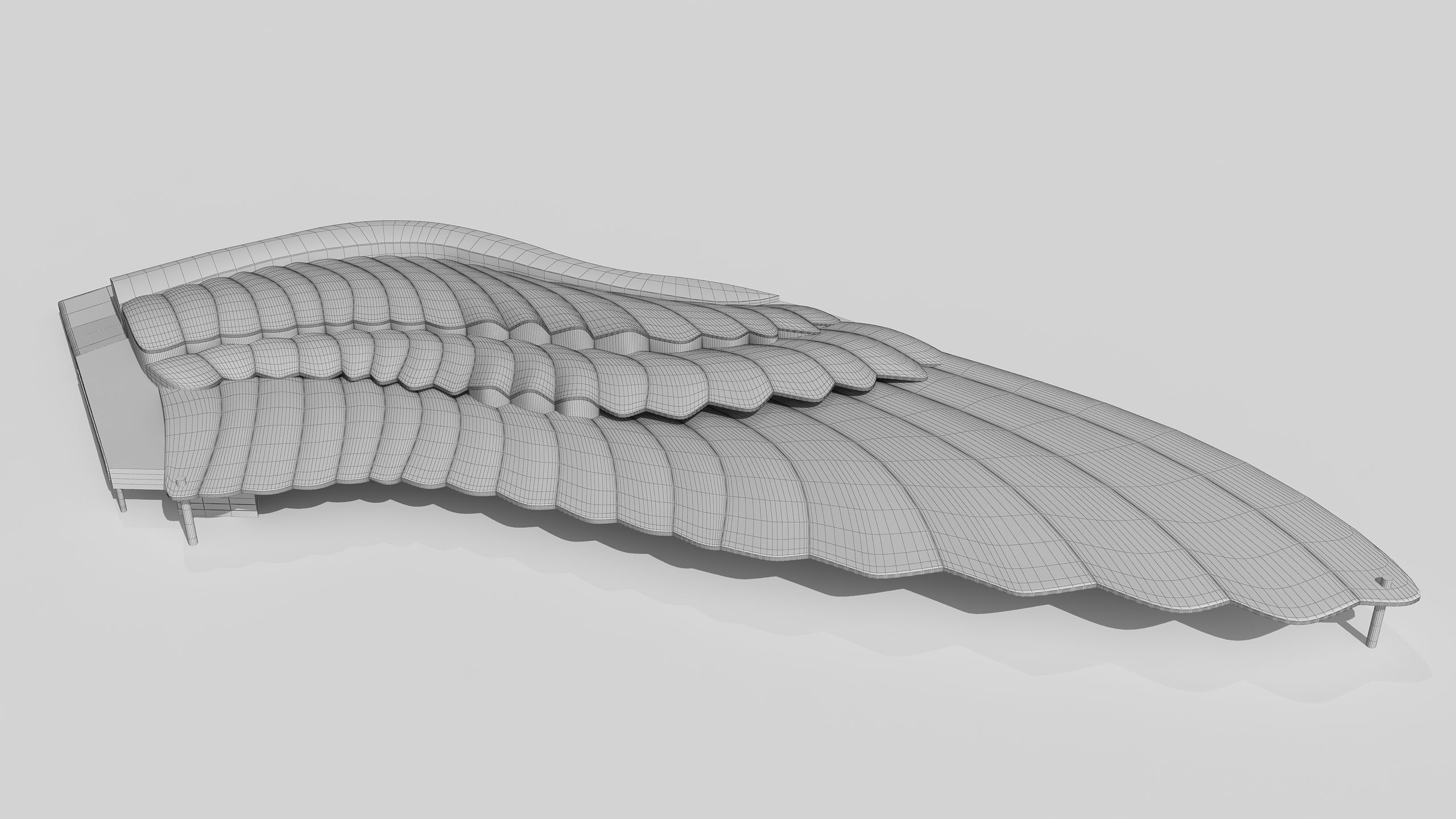 0127 - Bird Wing Building 3D model_23