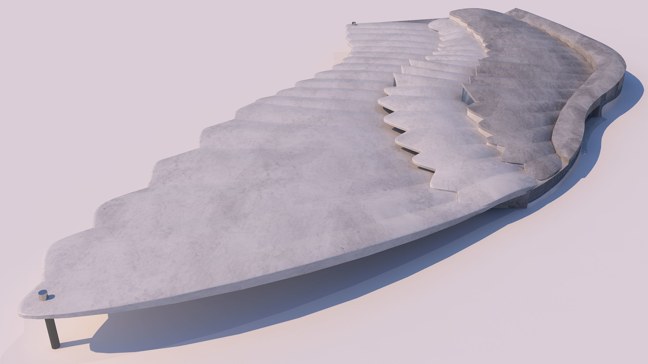 0127 - Bird Wing Building 3D model_4