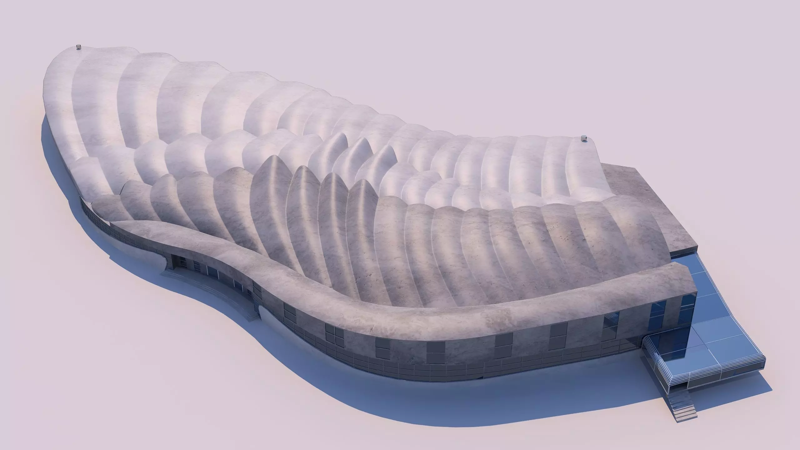 0127 - Bird Wing Building 3D model_0