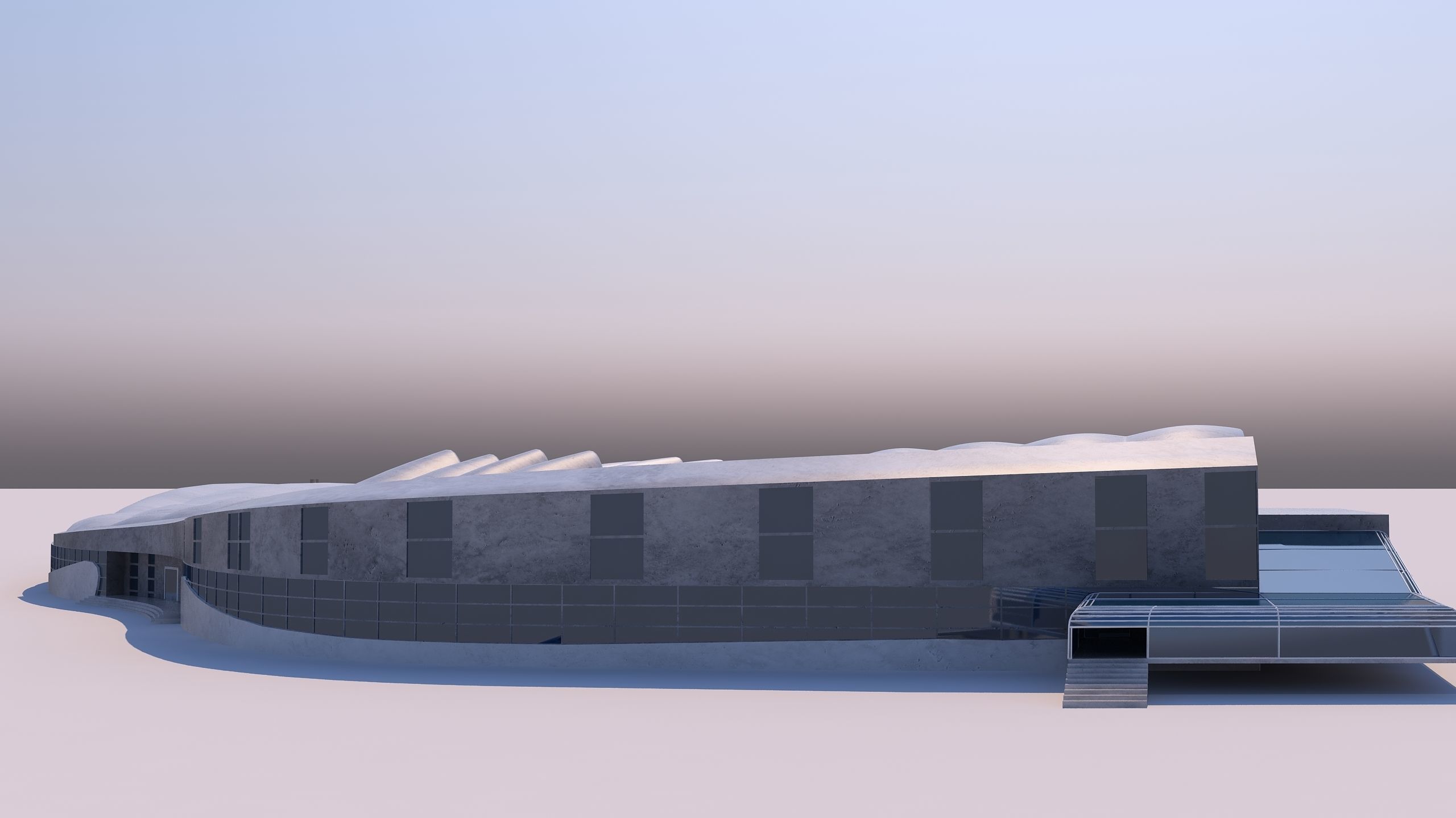 0127 - Bird Wing Building 3D model_8