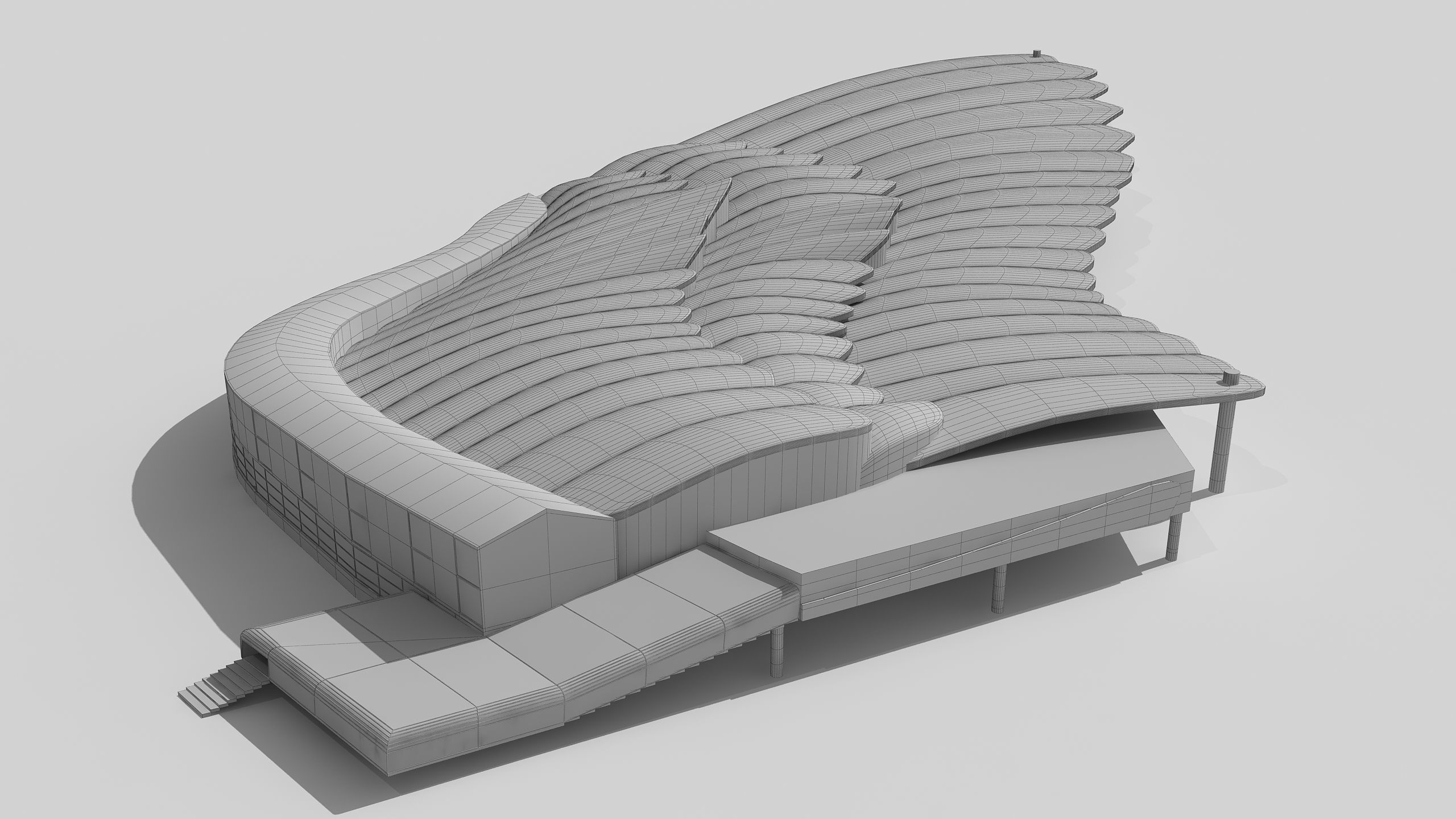 0127 - Bird Wing Building 3D model_18