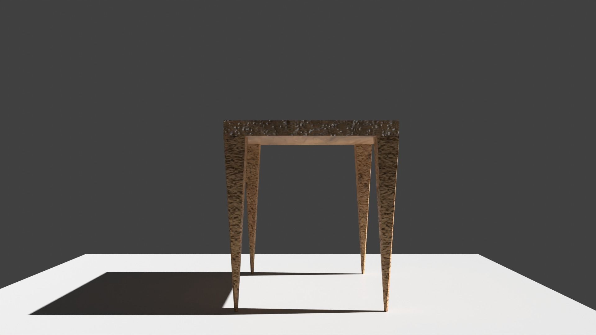 Table with two legs 3D model_1