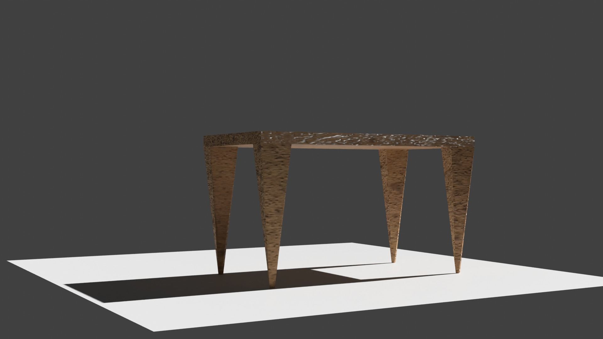 Table with two legs 3D model_4