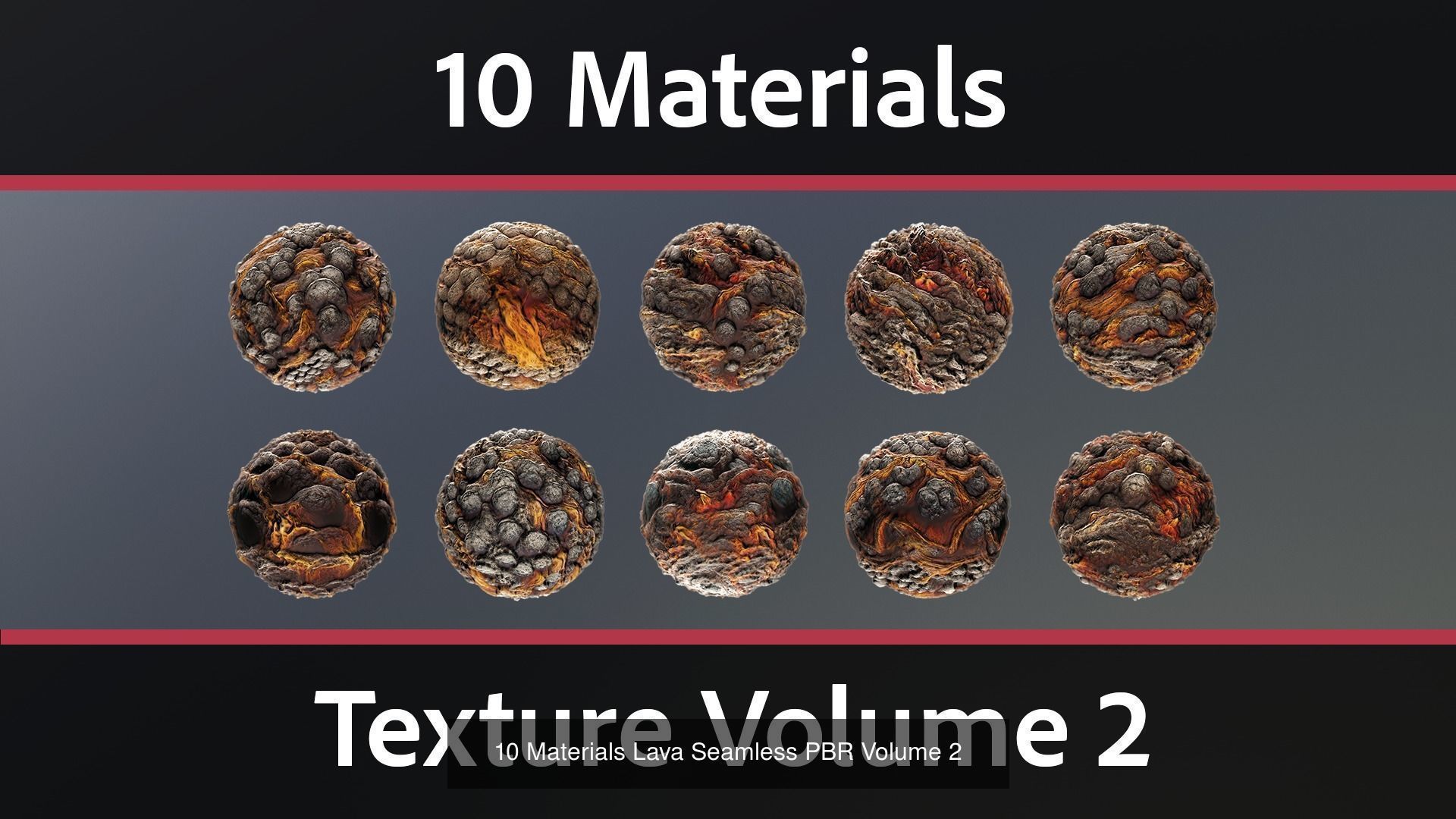 30 Materials Lava Seamless PBR Bundle 1 Texture_3