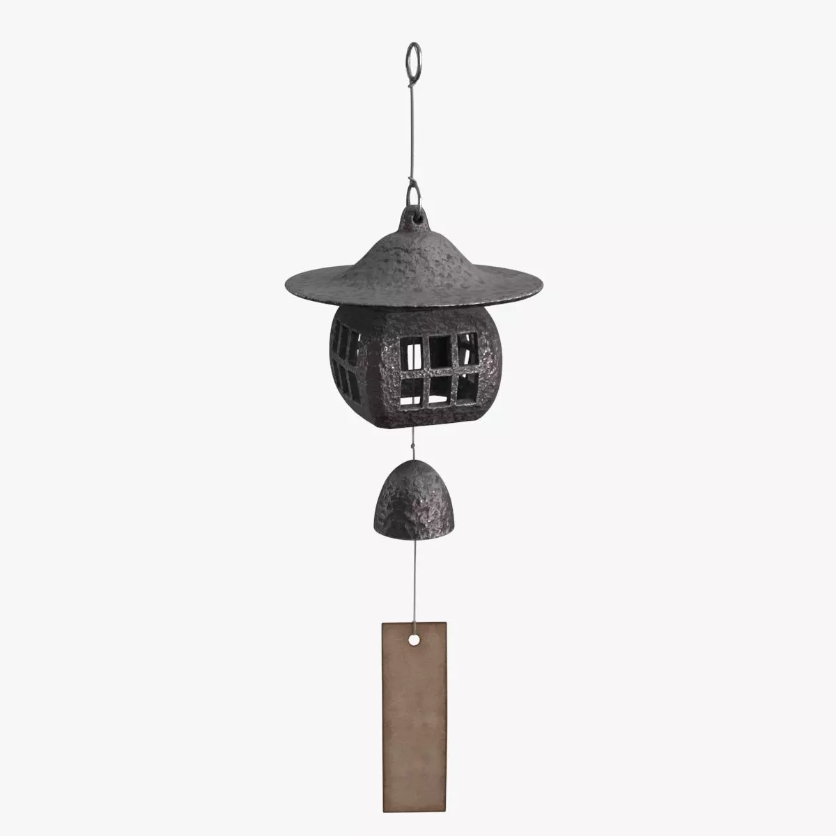 Japanese Wind Chimes Low-poly 3D model_0