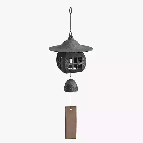 Japanese Wind Chimes Low-poly 3D model