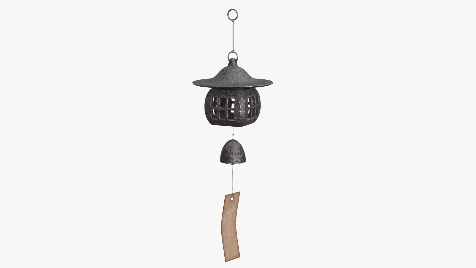 Japanese Wind Chimes Low-poly 3D model_10