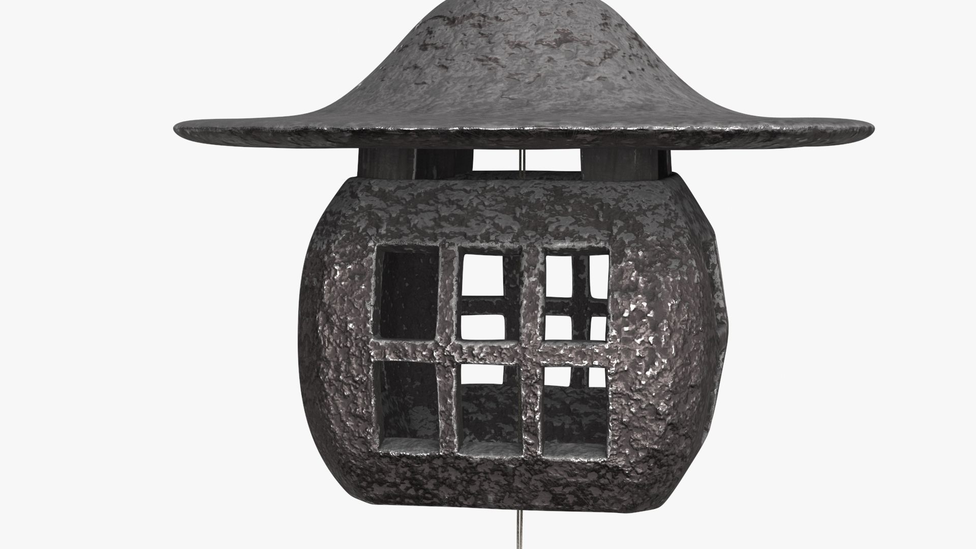 Japanese Wind Chimes Low-poly 3D model_15