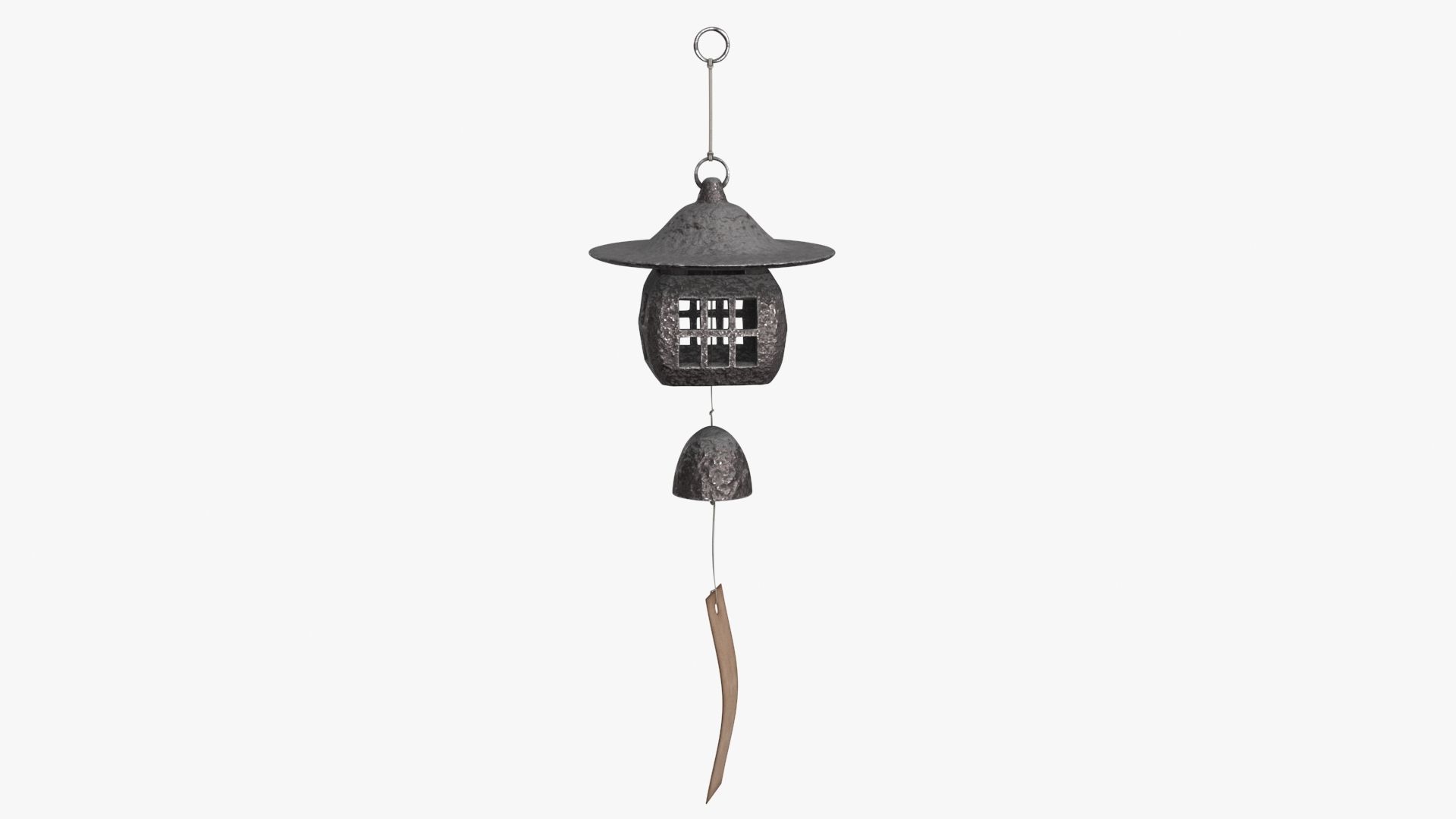 Japanese Wind Chimes Low-poly 3D model_5