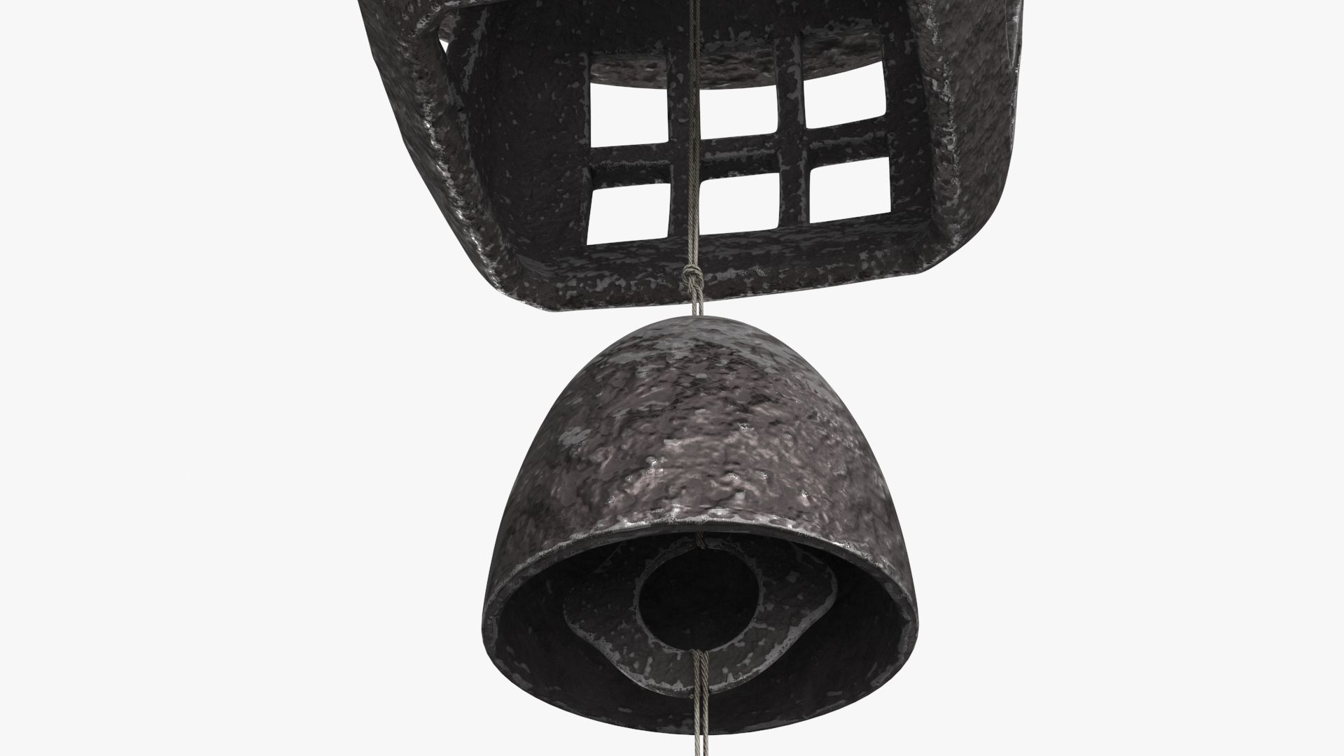 Japanese Wind Chimes Low-poly 3D model_16