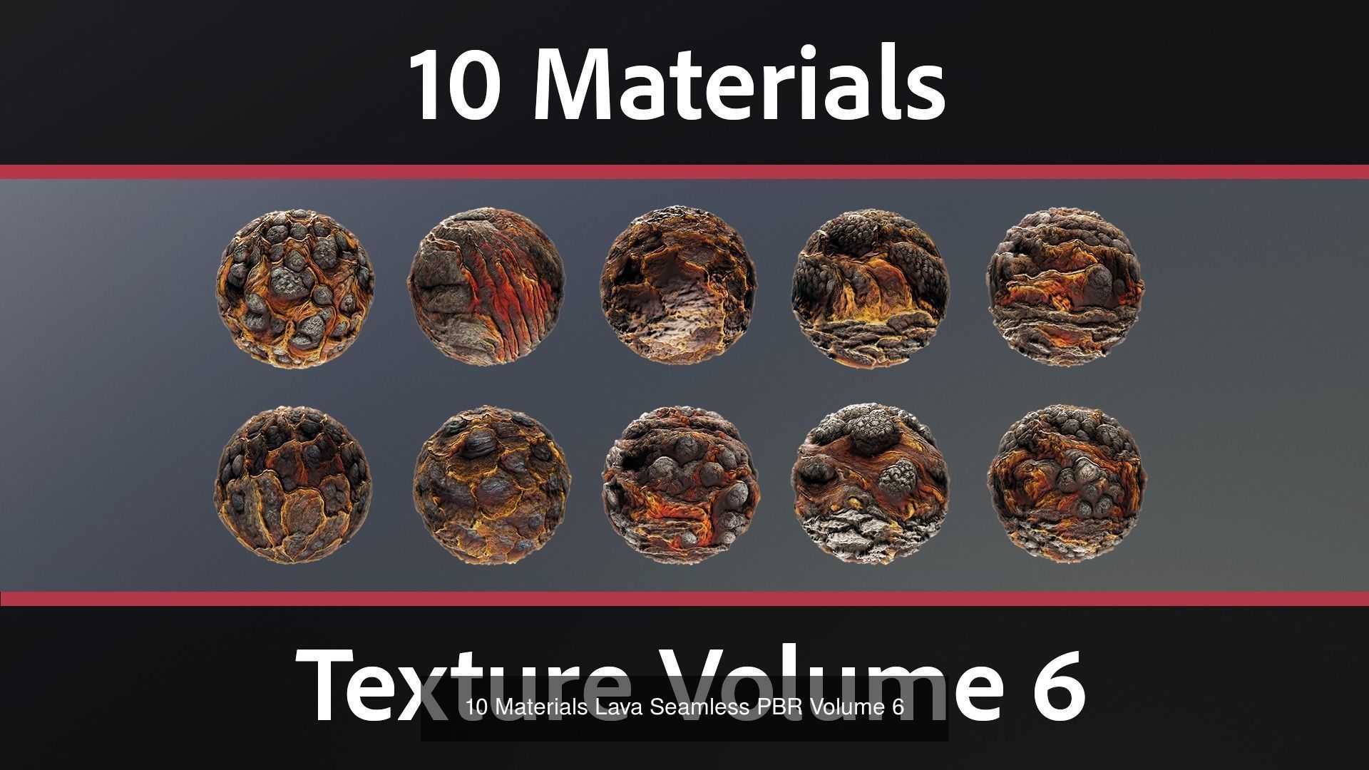 30 Materials Lava Seamless PBR Bundle 2 Texture_4
