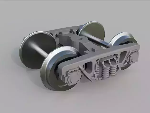 HO scale model of a train bogie Free 3D print model
