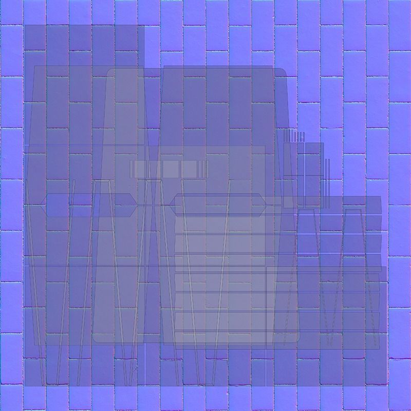 Sidewalk Folding Billboard 3D Model Low-poly 3D model_9