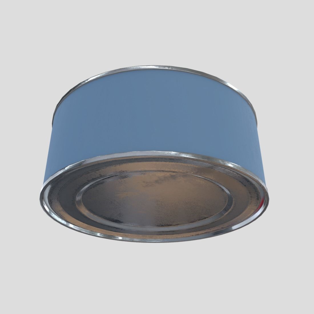 Tin Can Low-poly 3D model_9