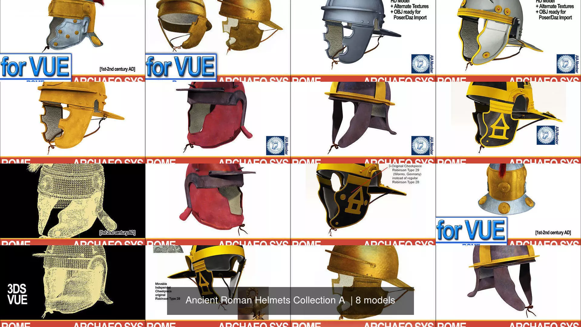 Ancient Roman Helmets Collection A _0