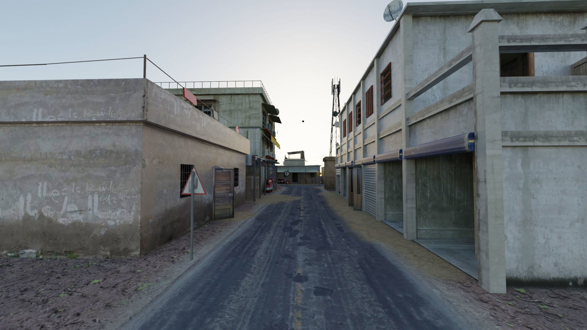 Arab City Block Full Low-poly 3D model_1