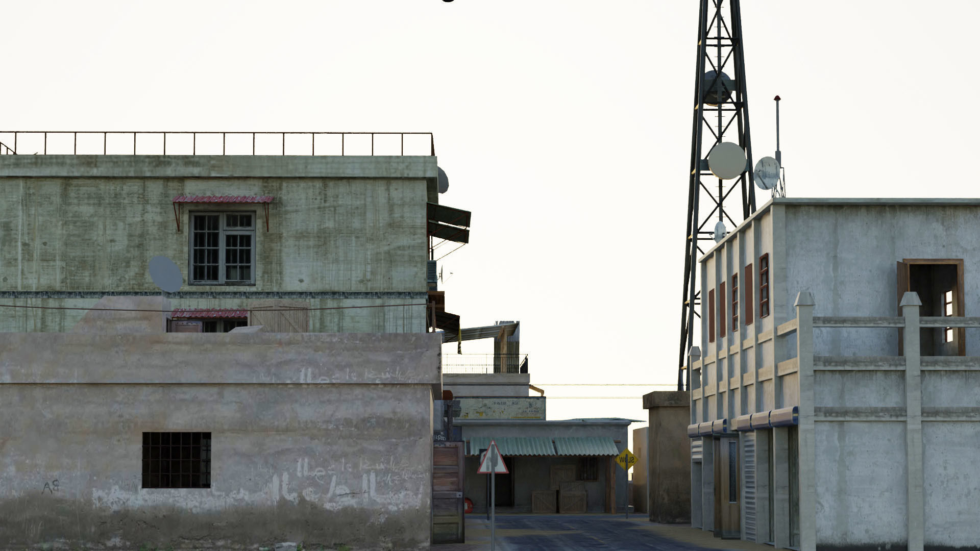 Arab City Block Full Low-poly 3D model_4