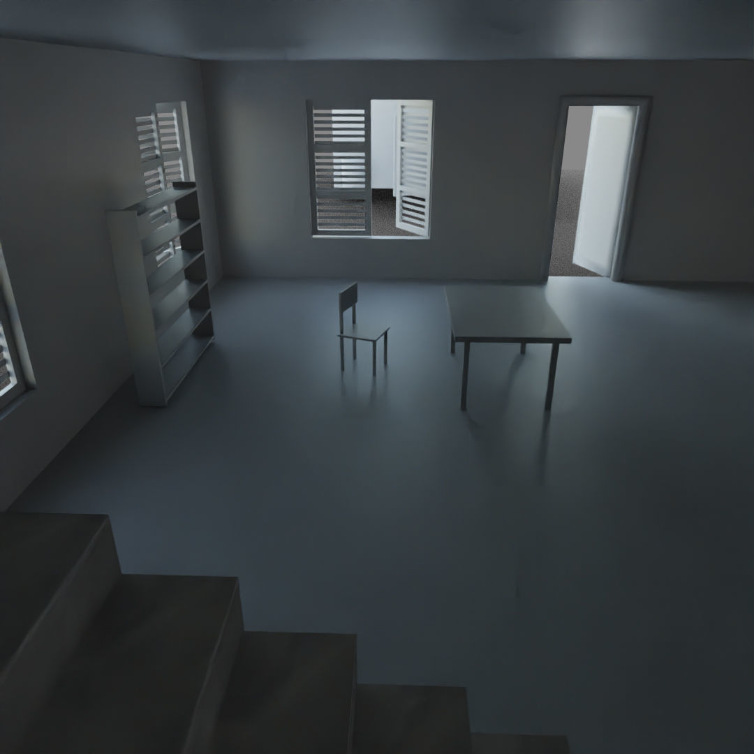 Arab City Block Full Low-poly 3D model_22