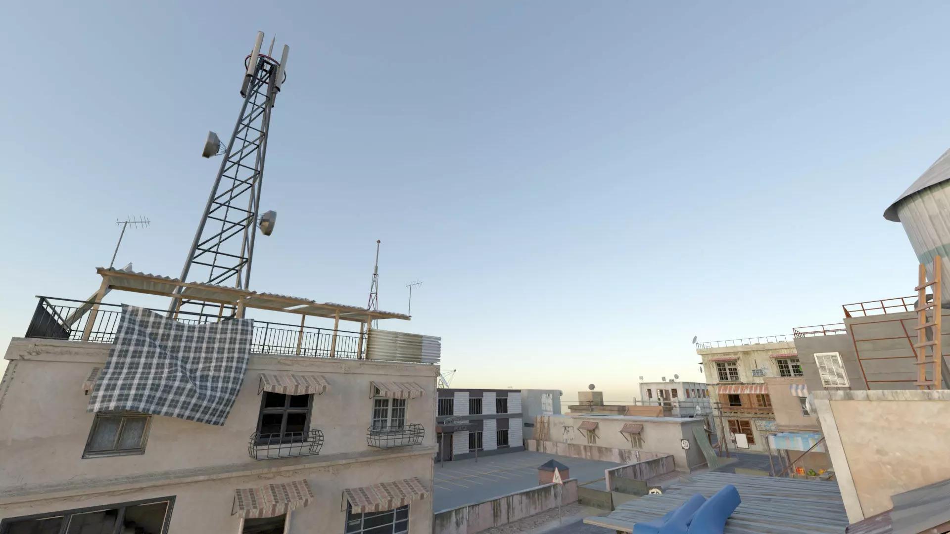 Arab City Block Full Low-poly 3D model_0