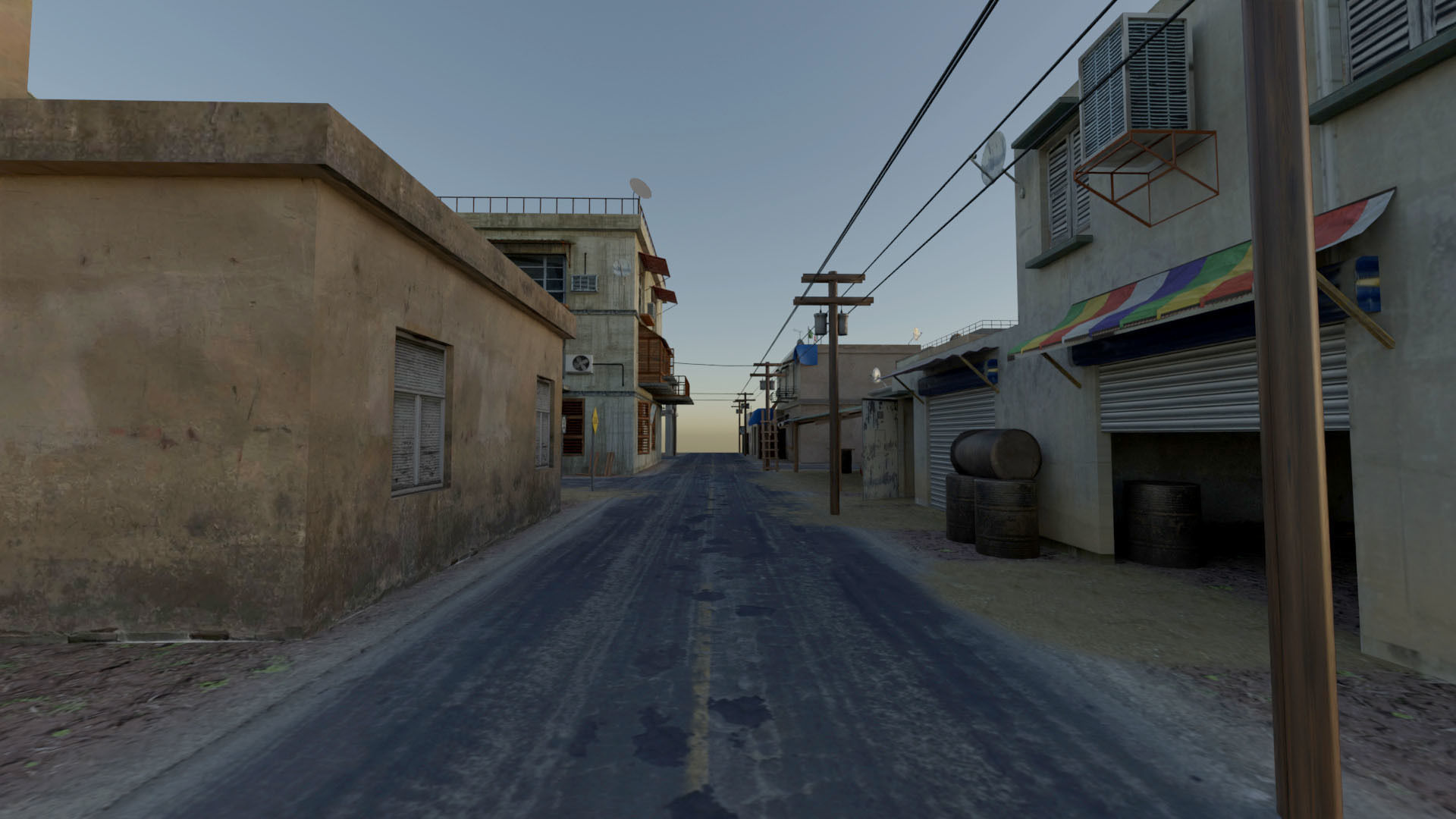 Arab City Block Full Low-poly 3D model_19